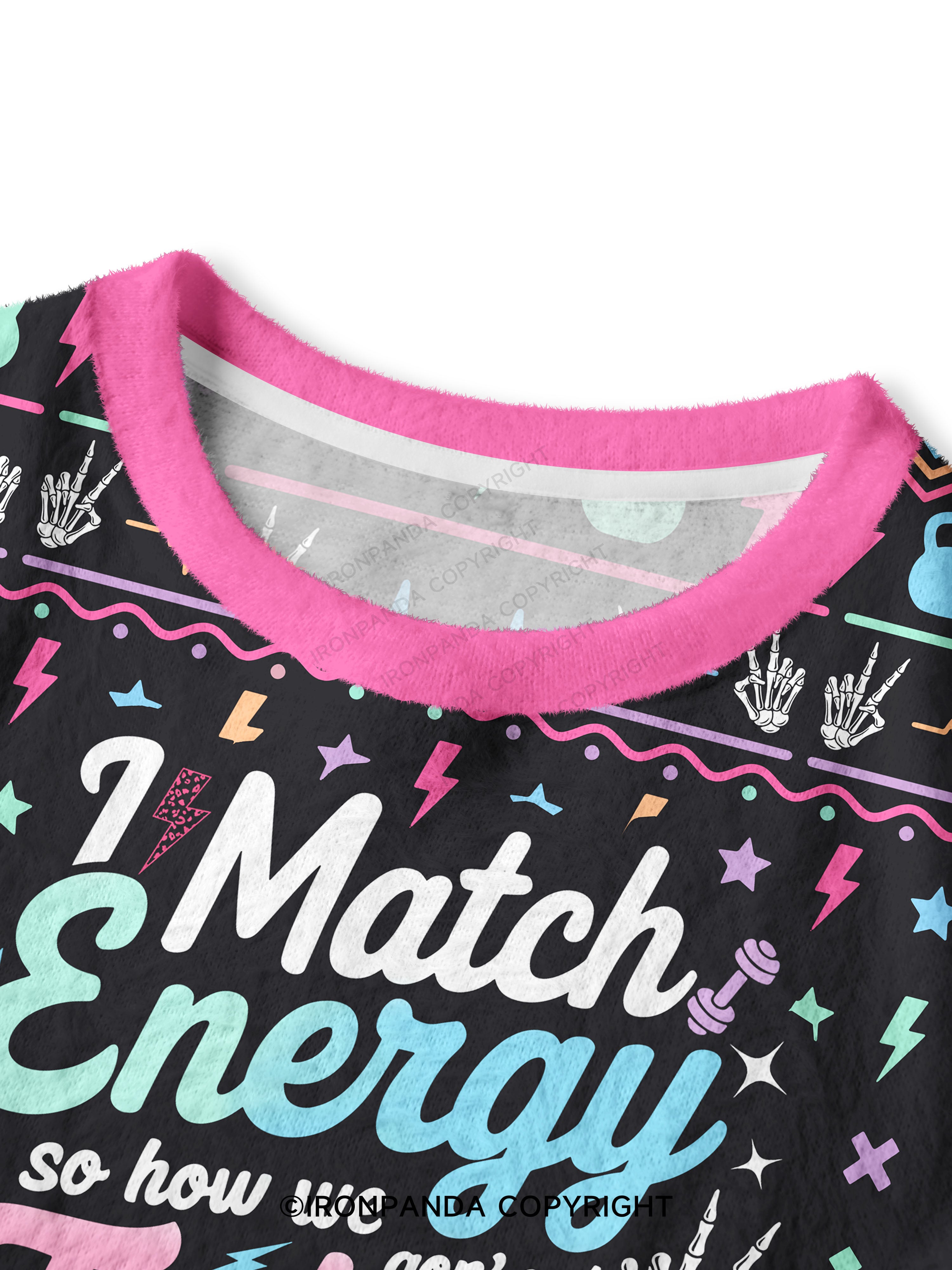 I MATCH ENERGY SO HOW WE GON' ACT TODAY Crop Ugly Sweater