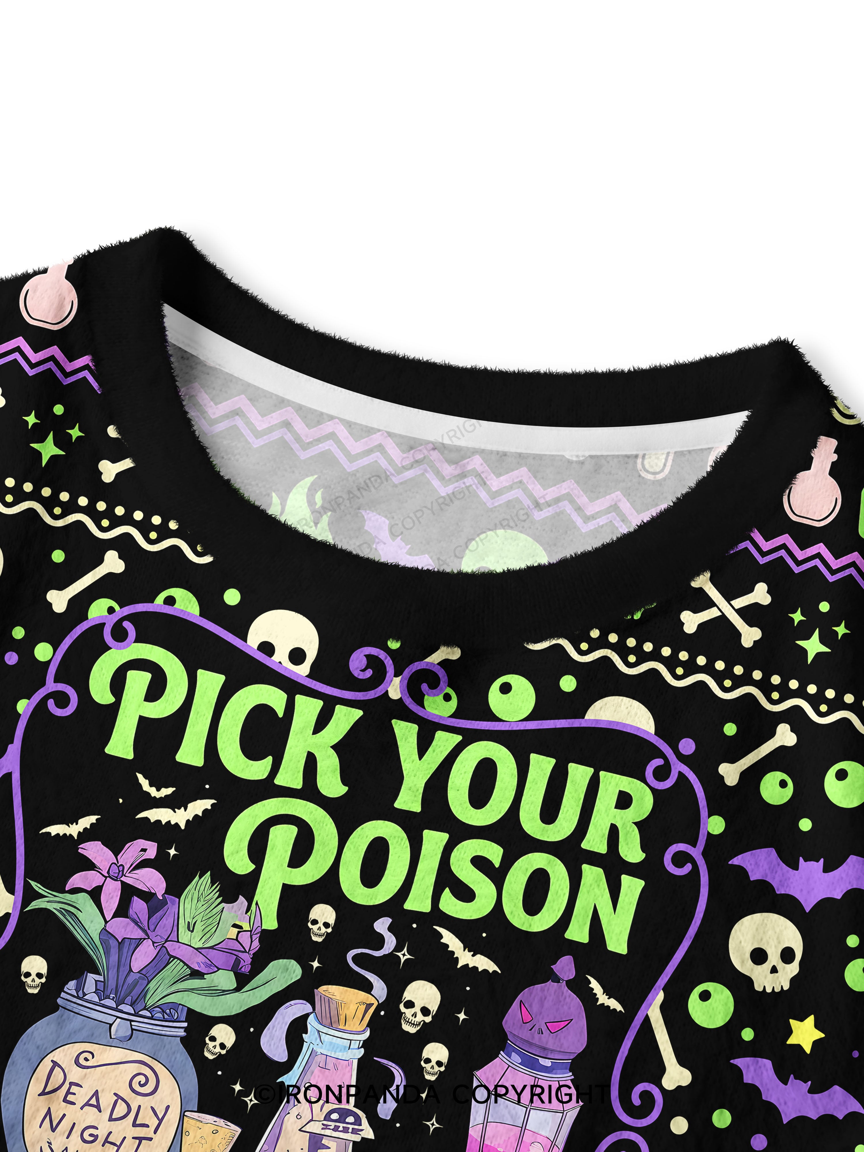 Pick Your Poison Premium Crop Ugly Sweater