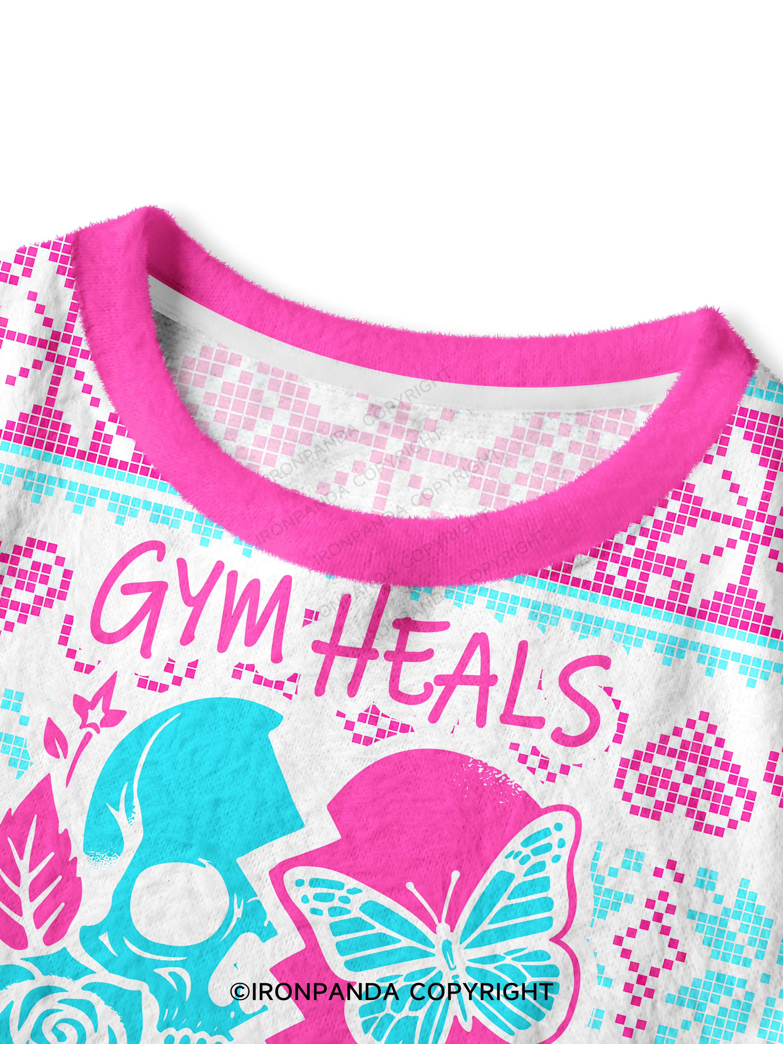 gym heals Crop Ugly Sweater
