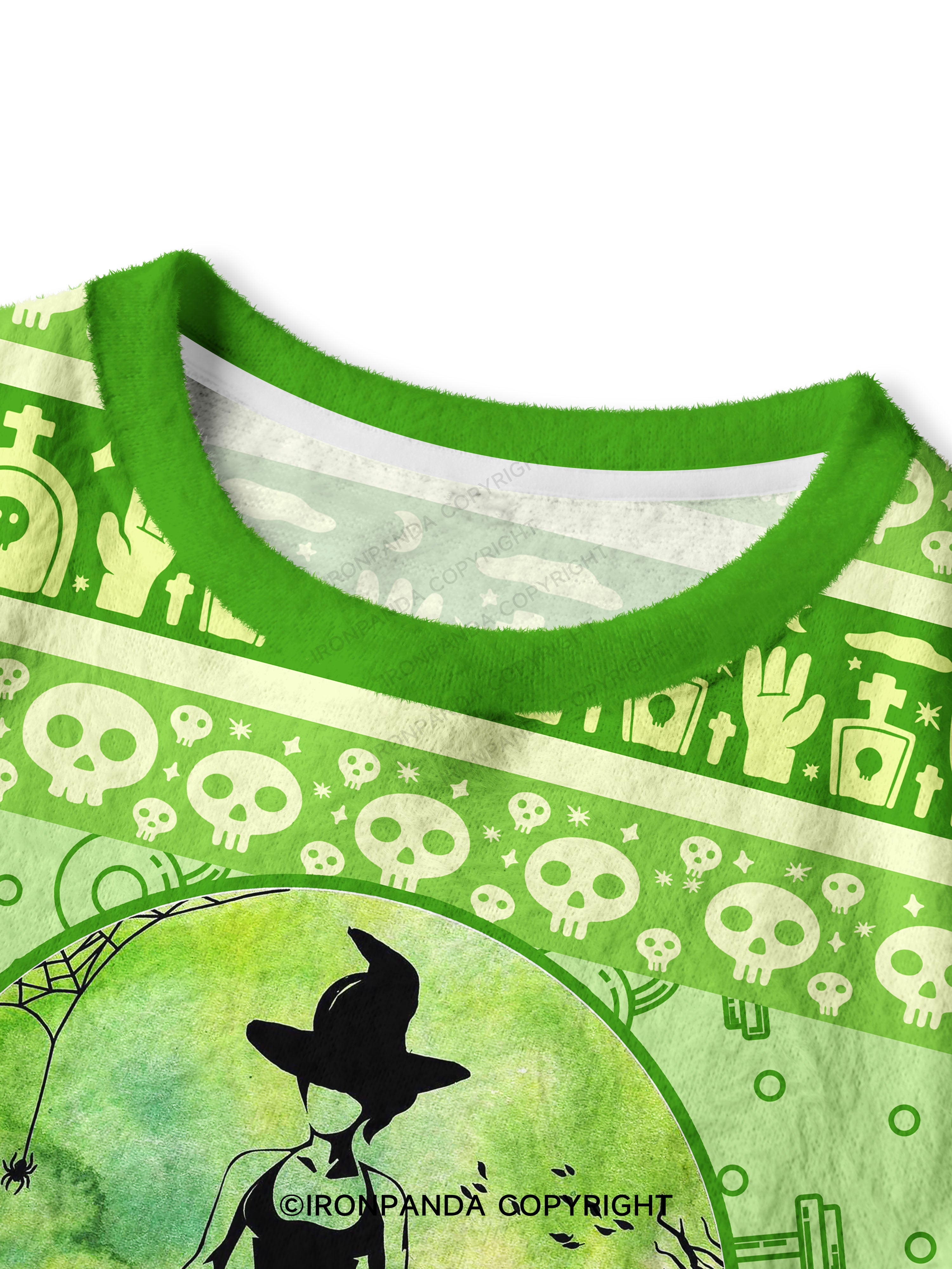 THIS WITCH LIFTS WORKOUT Crop Ugly Sweater