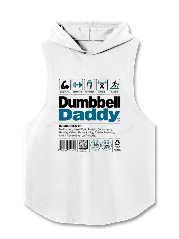 dumbbell daddy Hooded Tank