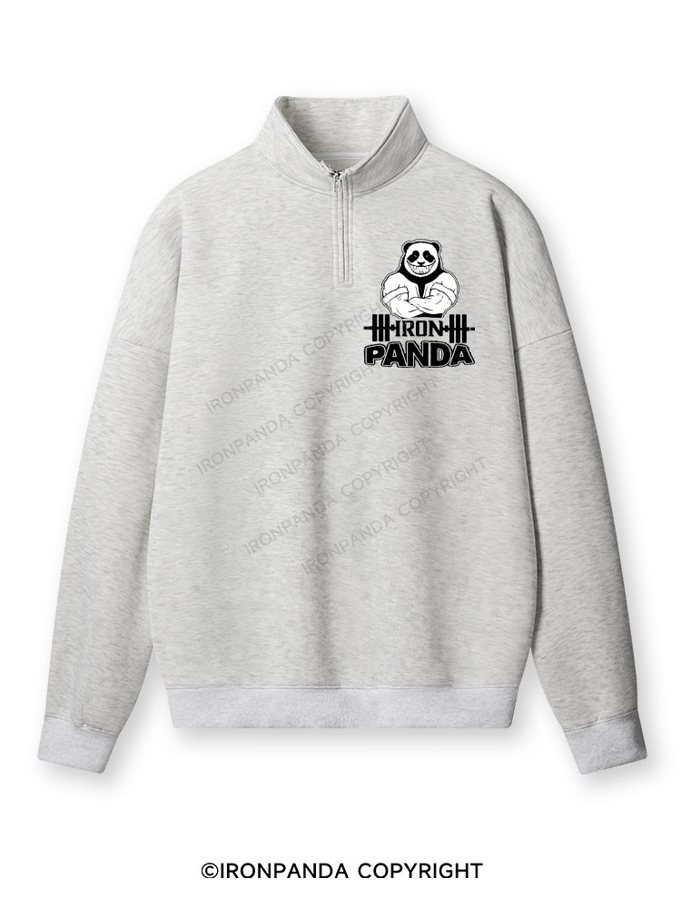 ironpanda brand Quarter-Zip Fleece Sweatshirt