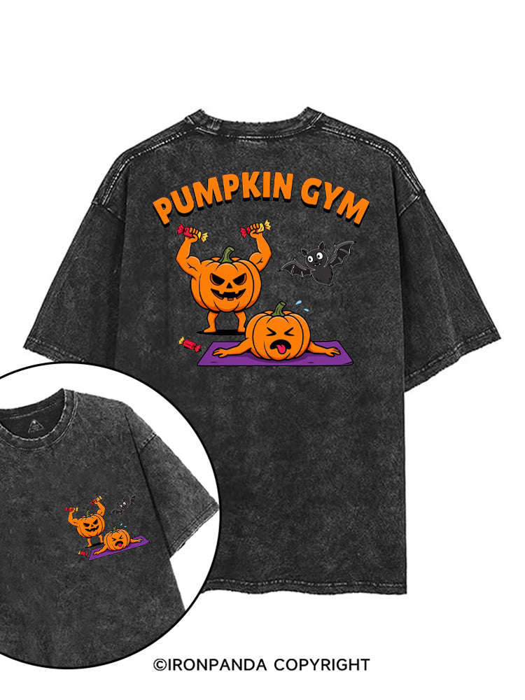 HALLOWEEN PUMPKIN GYM printed Gym Shirt