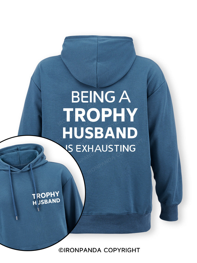 Being a trophy husband Double-Sided Printed Classic Gym Hoodie