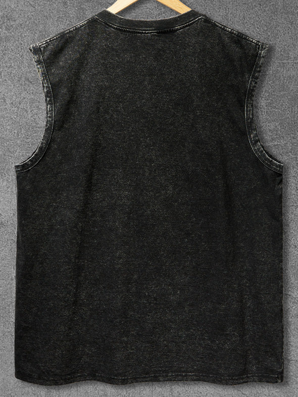 F-CAW-F MUSCLE ROOSTER Washed Gym Tank