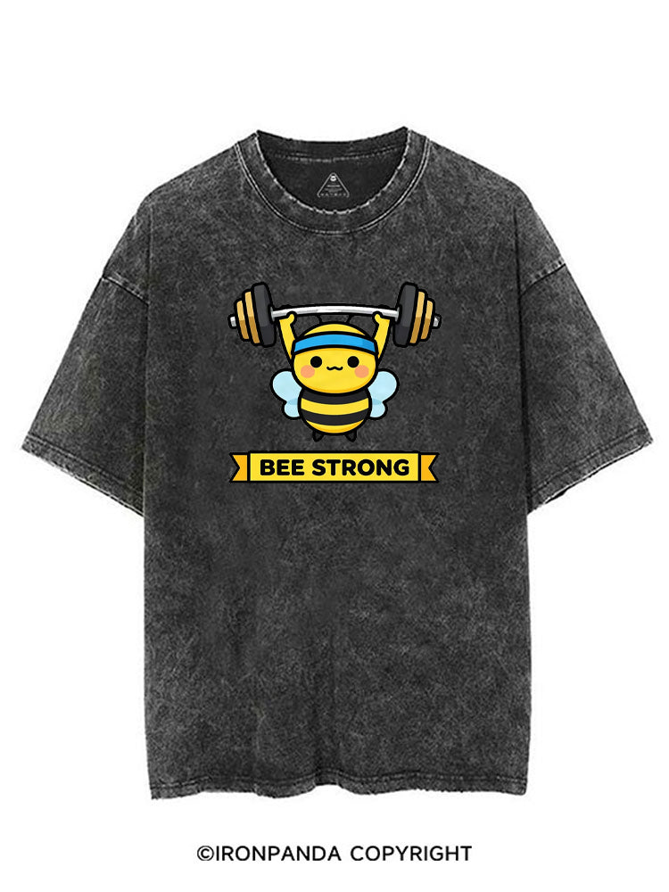 Honey Bee Strong VINTAGE GYM SHIRT