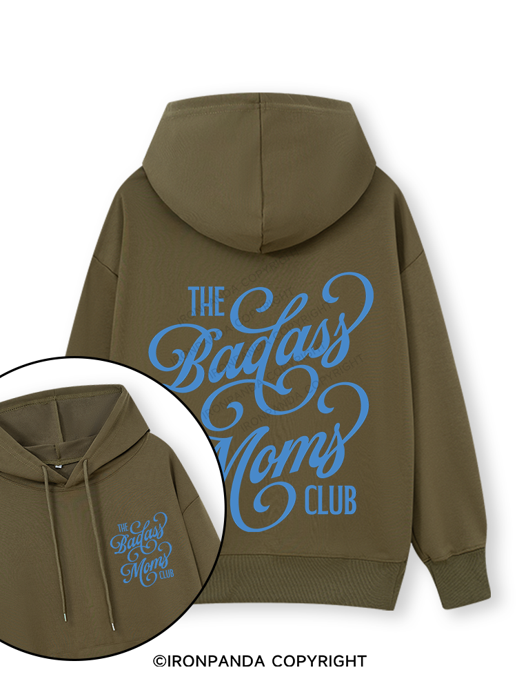 THE BADASS MOMS CLUB Double-Sided Printed Classic Gym Hoodie
