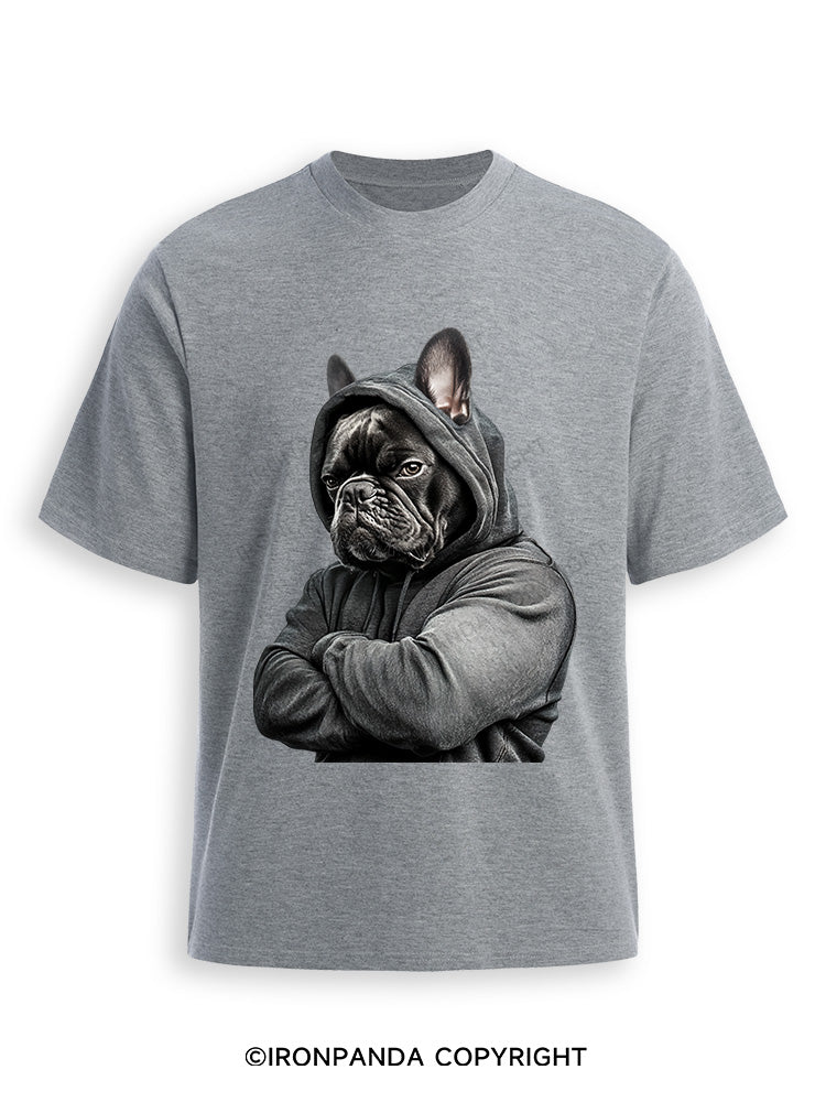Muscular French bulldog Ultra Soft Heather T-Shirt
