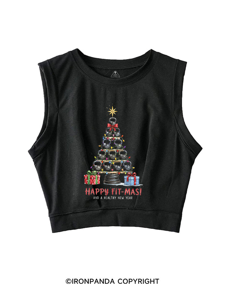 HAPPY FIT-MAS! AND A HEALTHY NEW YEAR SLEEVELESS CROP TOPS