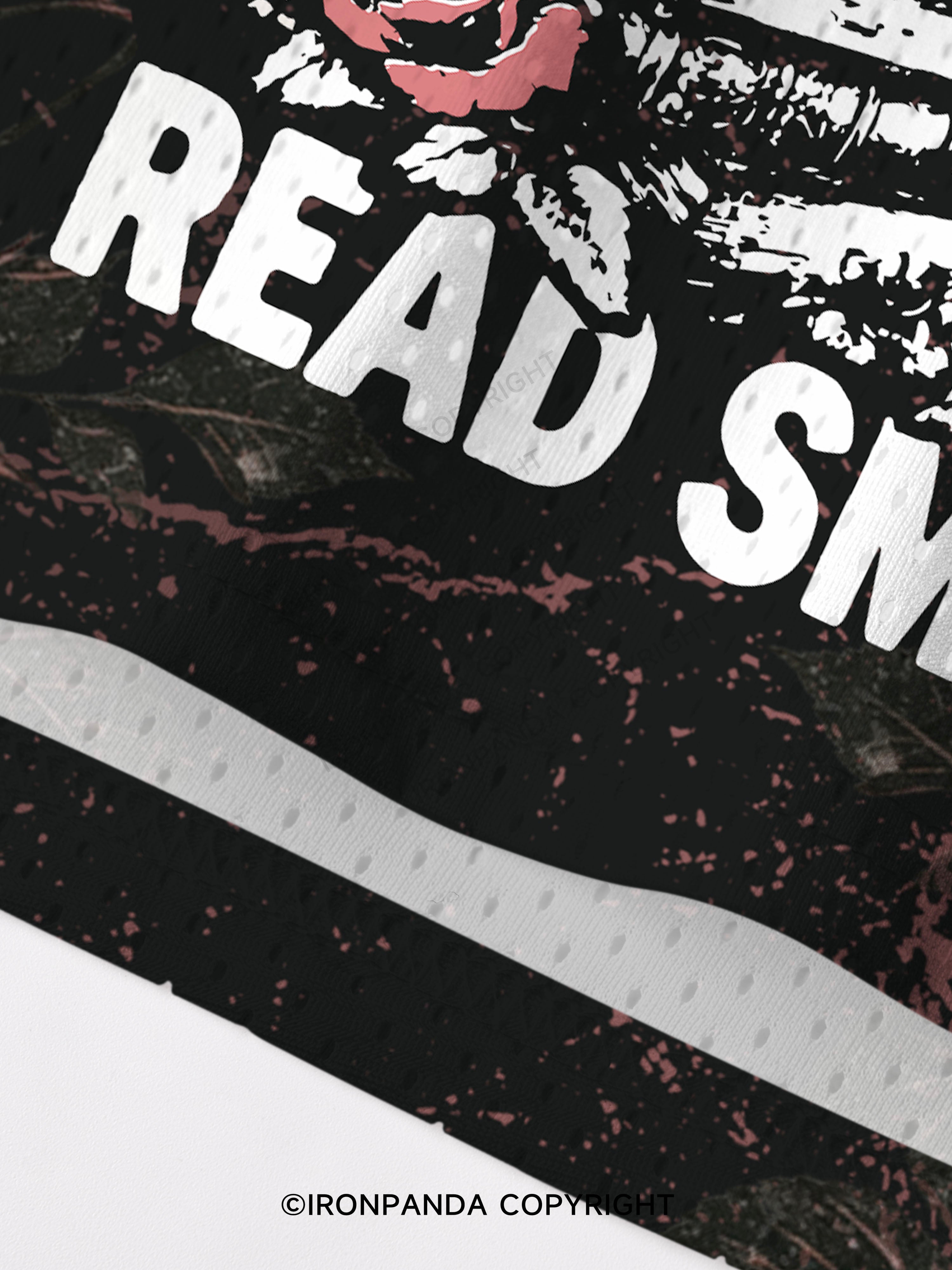 LIFT HEAVY READ SMUT SKELETON Mesh Tank Top