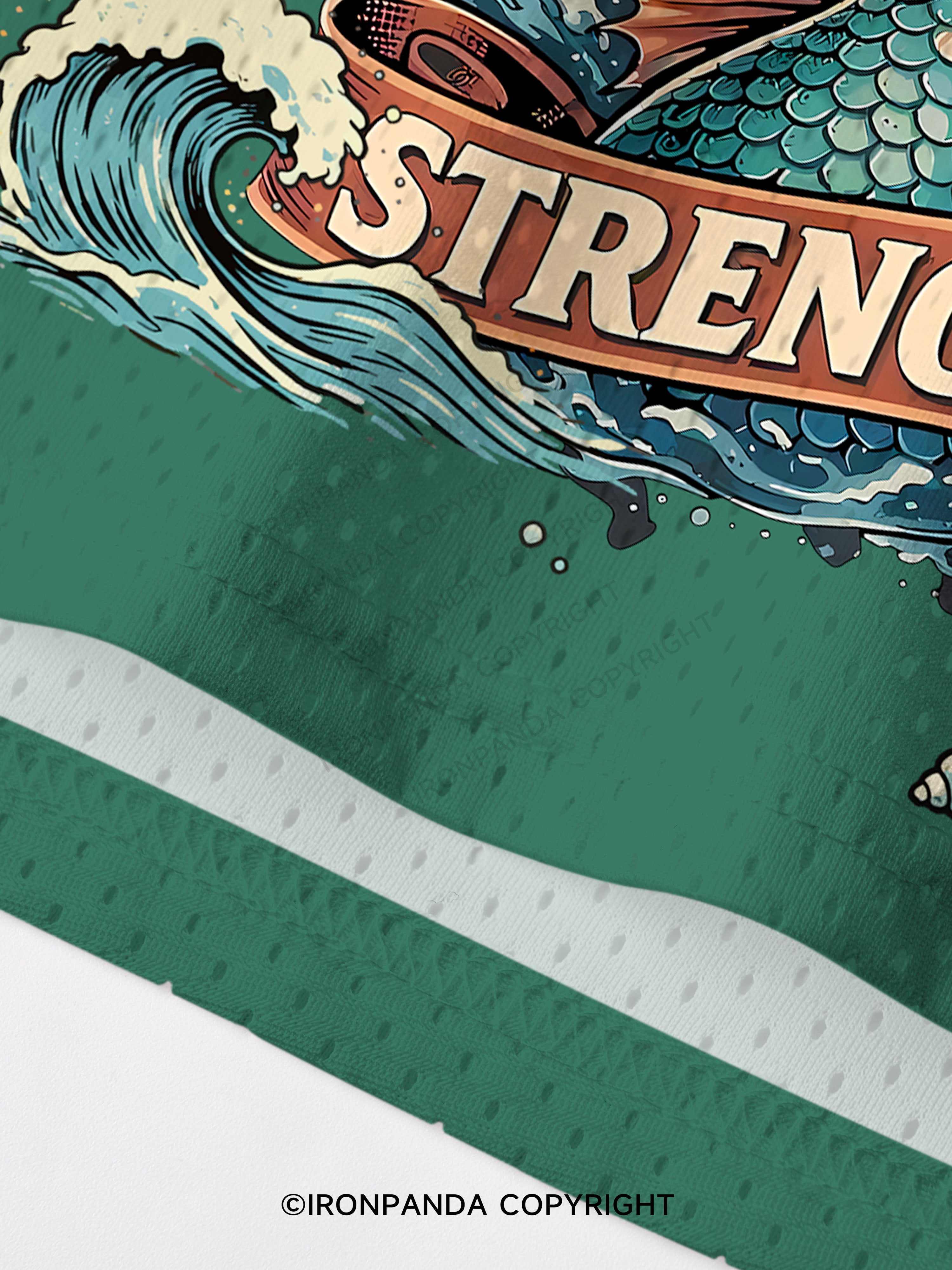 STRENGTH STRONG MERMAID Mesh Tank Top