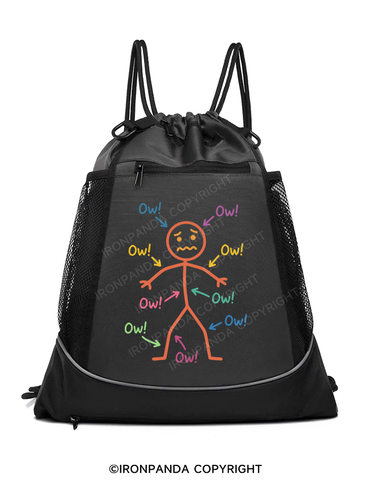OW! Gym Drawstring Bag