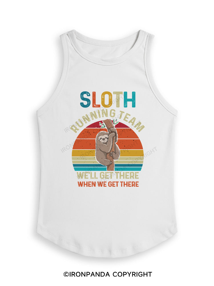SLOTH RUNNING TEAM Fitted Tank Top
