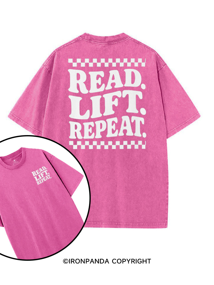 READ LIFT REPEAT BOOKISH GYM printed Gym Shirt