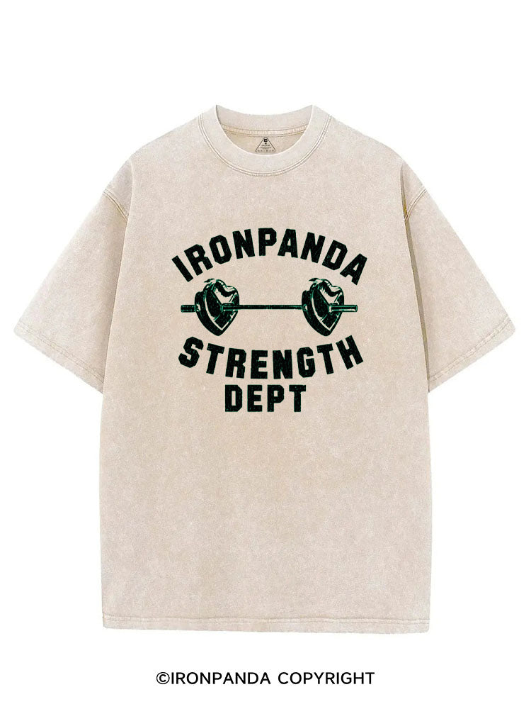 IRONPANDA STRENGTH DEPT VINTAGE GYM SHIRT