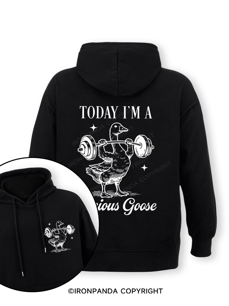 TODAY I'M A Serious Goose Double-Sided Printed Classic Gym Hoodie