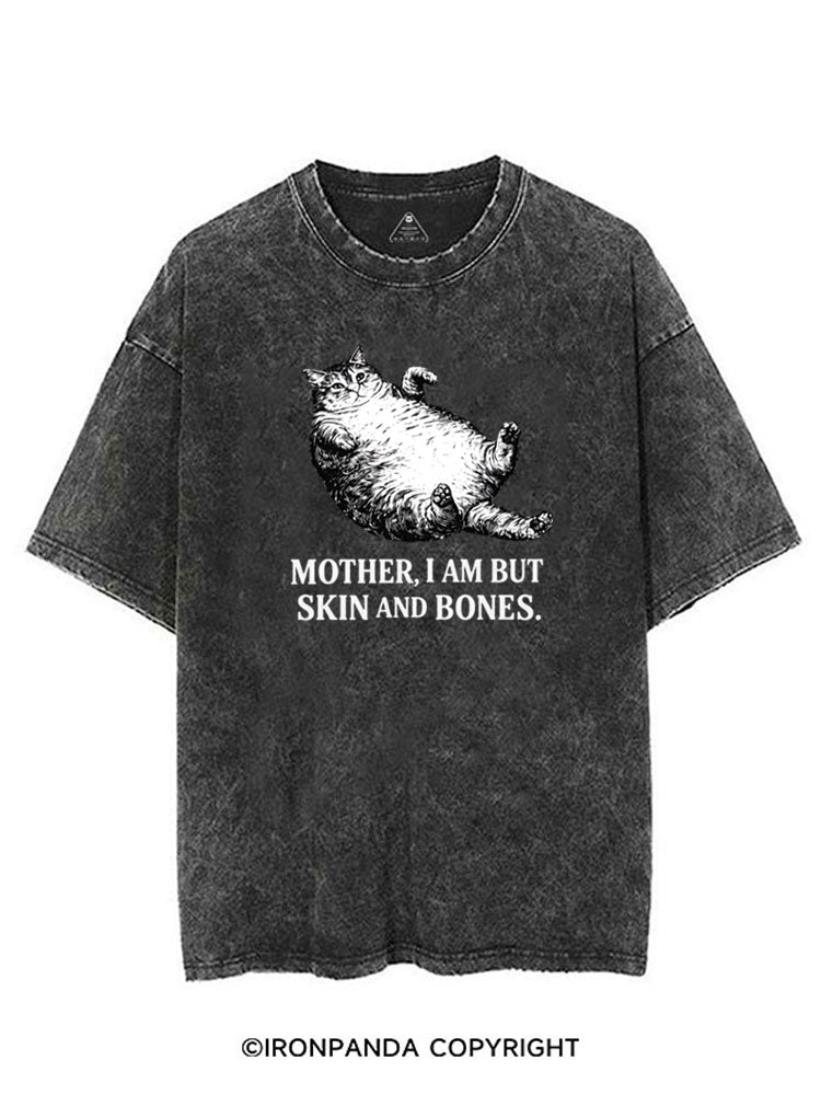 Mother I Am But Skin And Bones Cat Funny VINTAGE GYM SHIRT