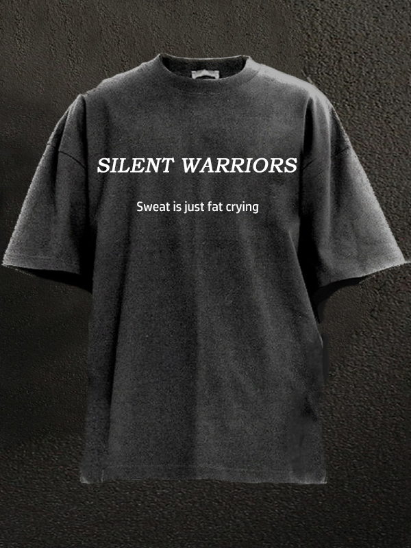 Sweat is just fat crying Washed Gym Shirt