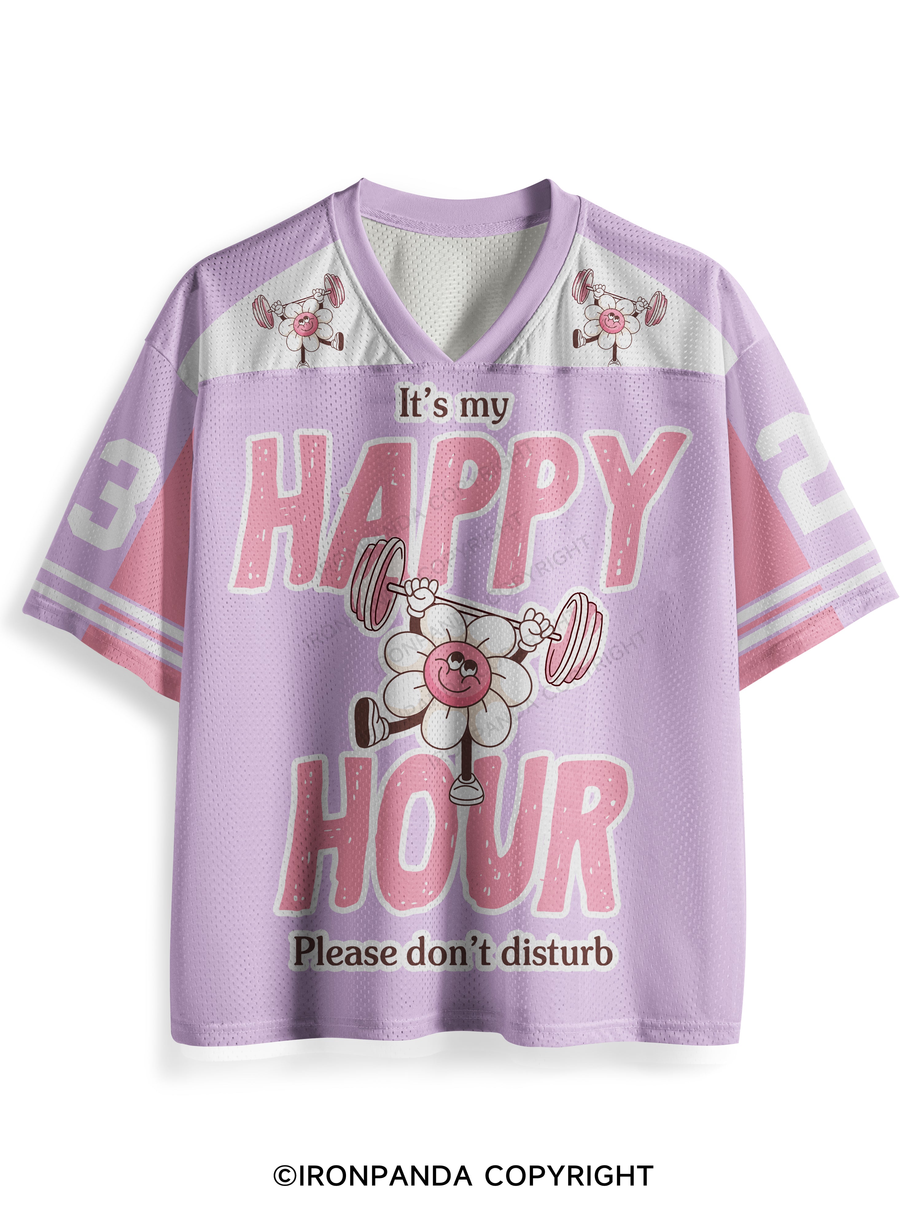 It's my happy hour, please don't disturb Mesh Jersey