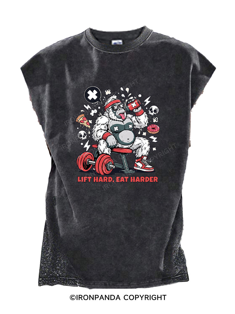 LIFT HARD EAT HARDER Cut Off Tank
