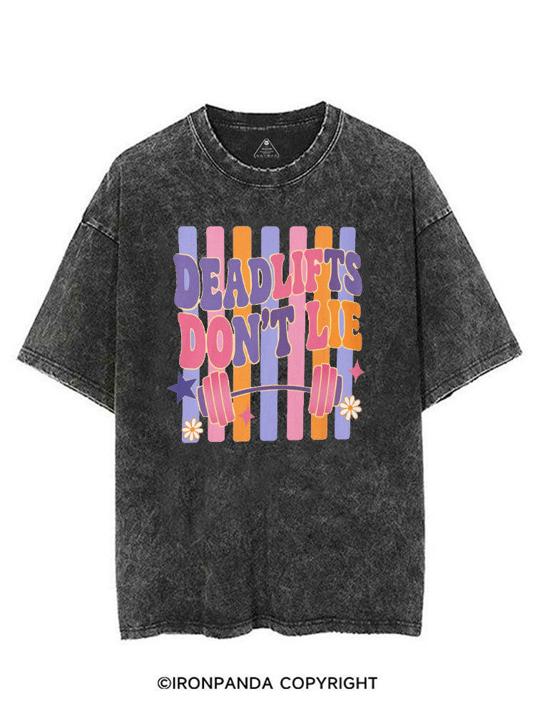 DEADLIFTS DON'T LIE VINTAGE GYM SHIRT