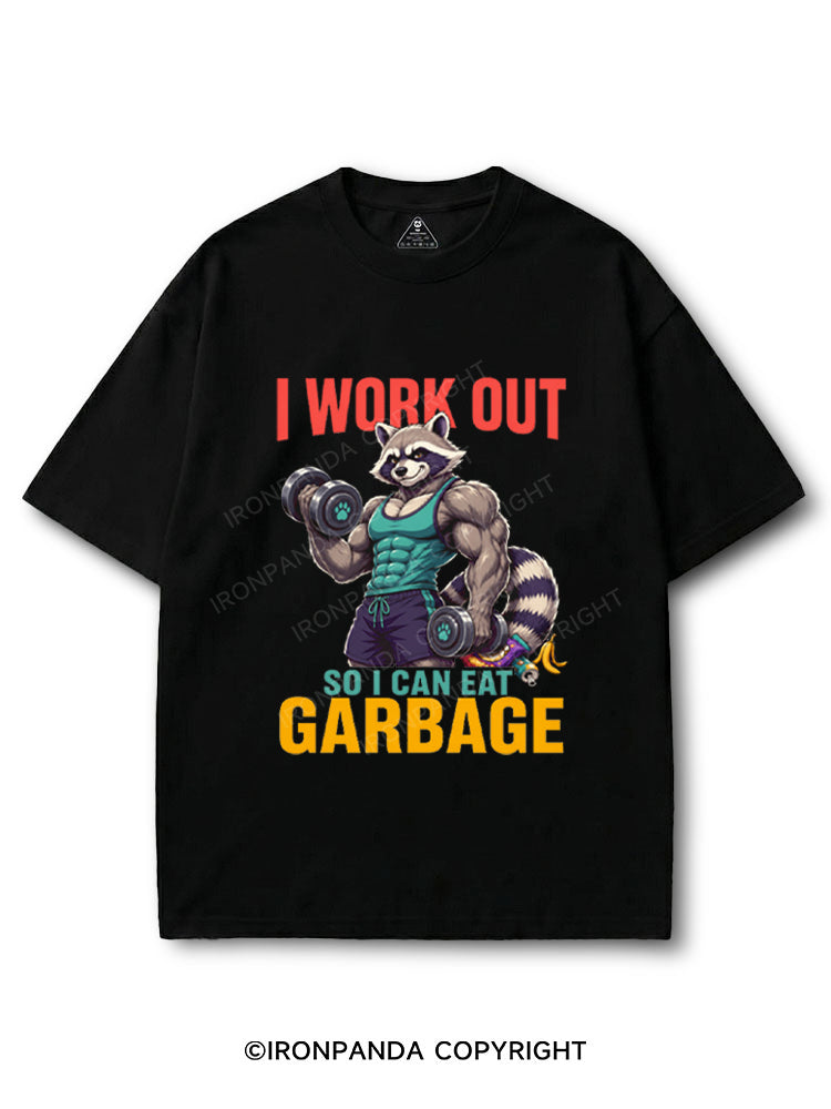 Buff Raccoon Workout for Garbage COTTON PUMP COVER