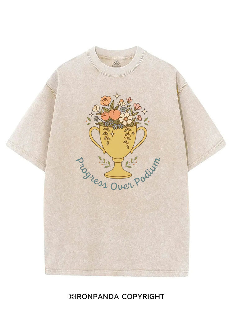 PROGRESS OVER PODIUM VINTAGE GYM SHIRT