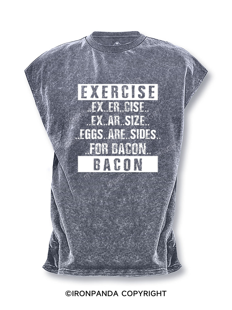 exercise bacon Cut Off Tank