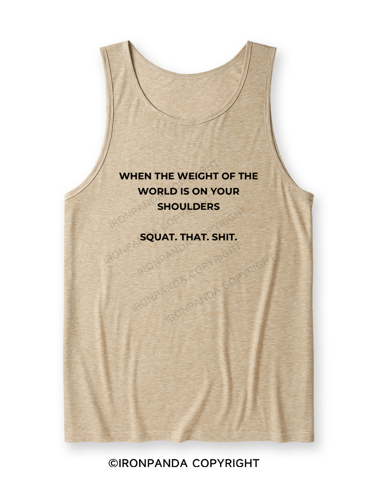 SQUAT. THAT. SHIT Ultra Soft Heather Tank