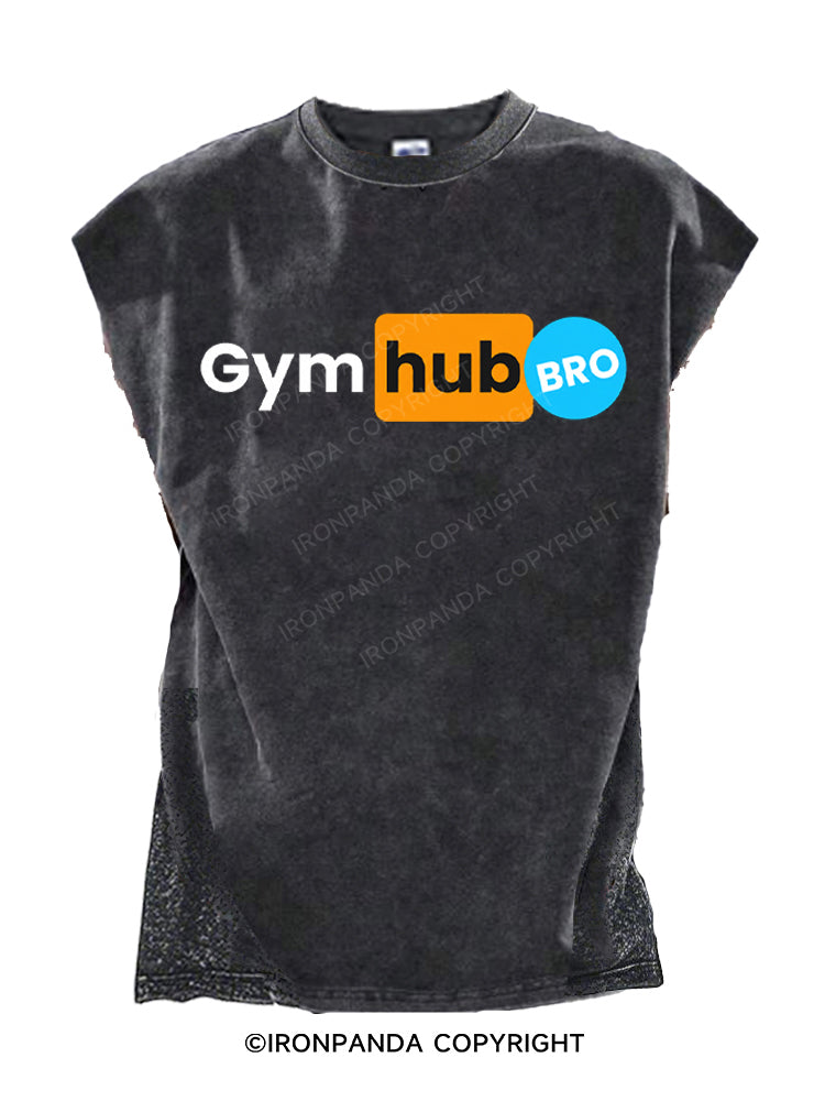 Gym Hub Bro Cut Off Tank