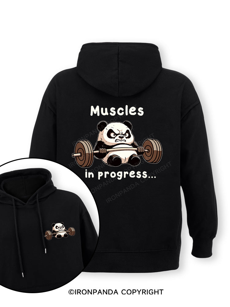 muscles in progress Double-Sided Printed Classic Gym Hoodie