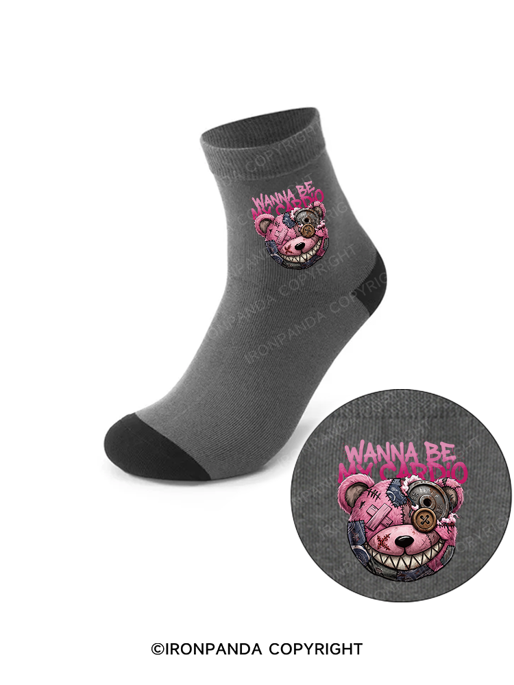 WANNA BE MY CARDIO Crew Socks