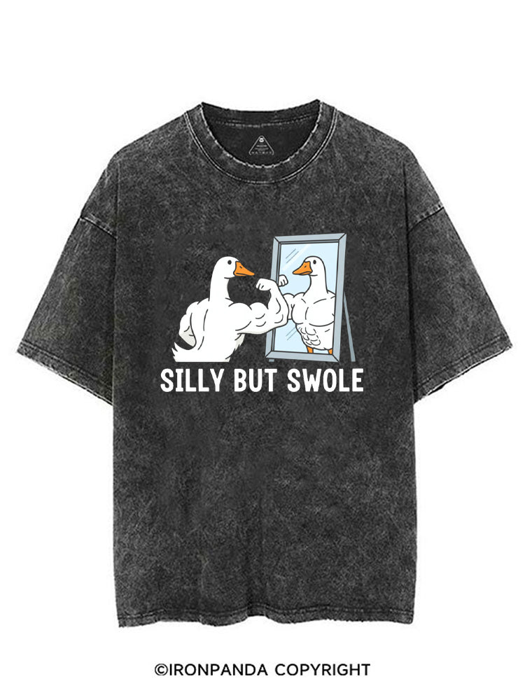 Silly But Swole Muscular Duck VINTAGE GYM SHIRT