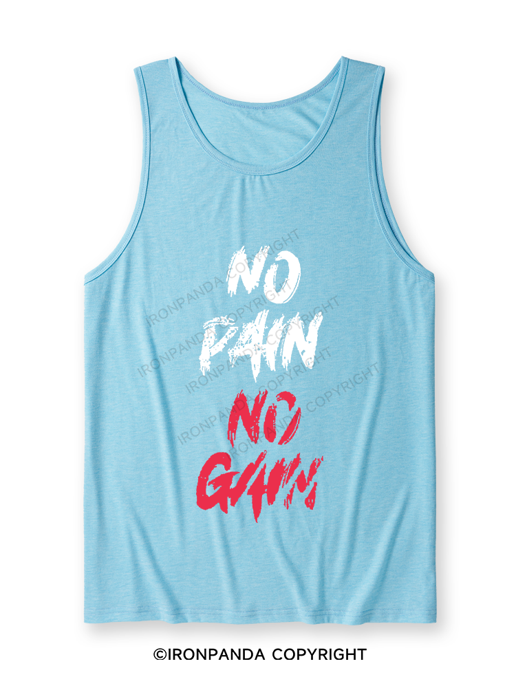 NO PAIN NO GAIN Ultra Soft Heather Tank