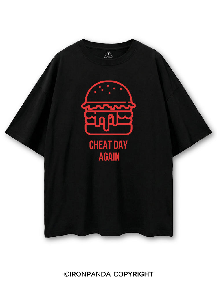 CHEAT DAY AGAIN HAMBURGER COTTON PUMP COVER