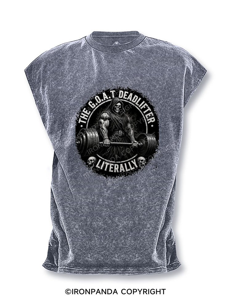 Grim Reaper The GOAT Deadlifter Cut Off Tank