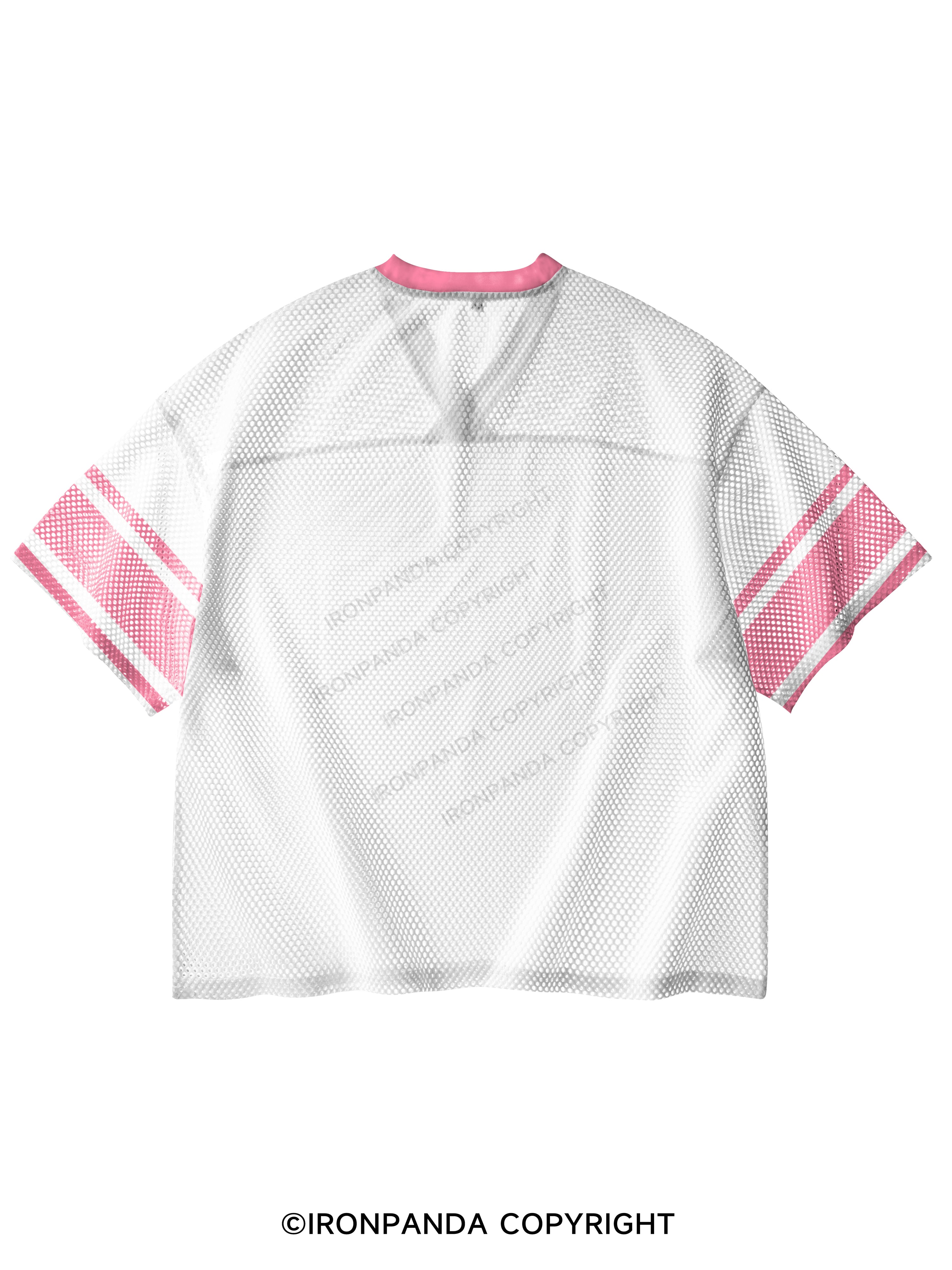 IF I DIE I DIE V-Neck Open Hole Mesh Top