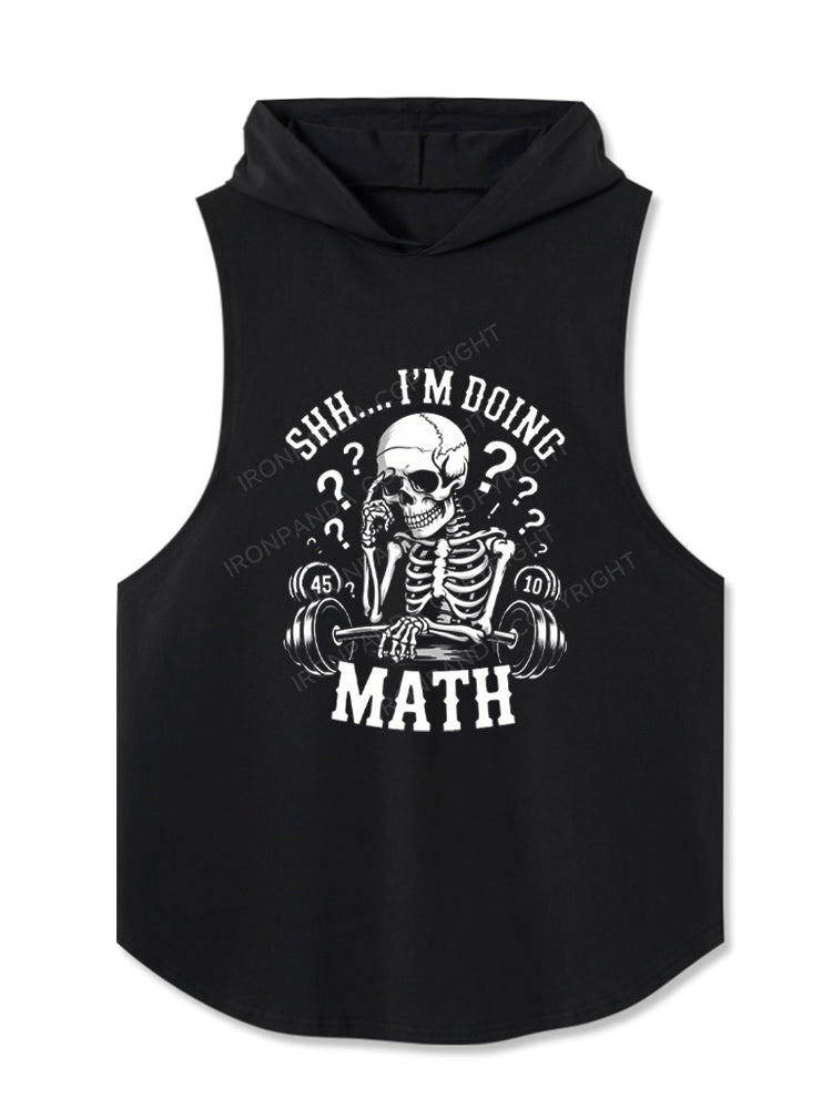 Math Funny Weightlifting Funny Hooded Tank