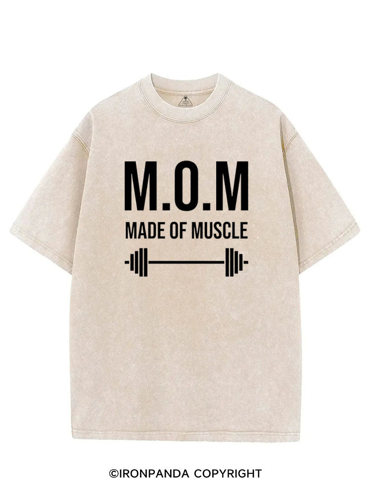 M.O.M MADE OF MUSCLE VINTAGE GYM SHIRT