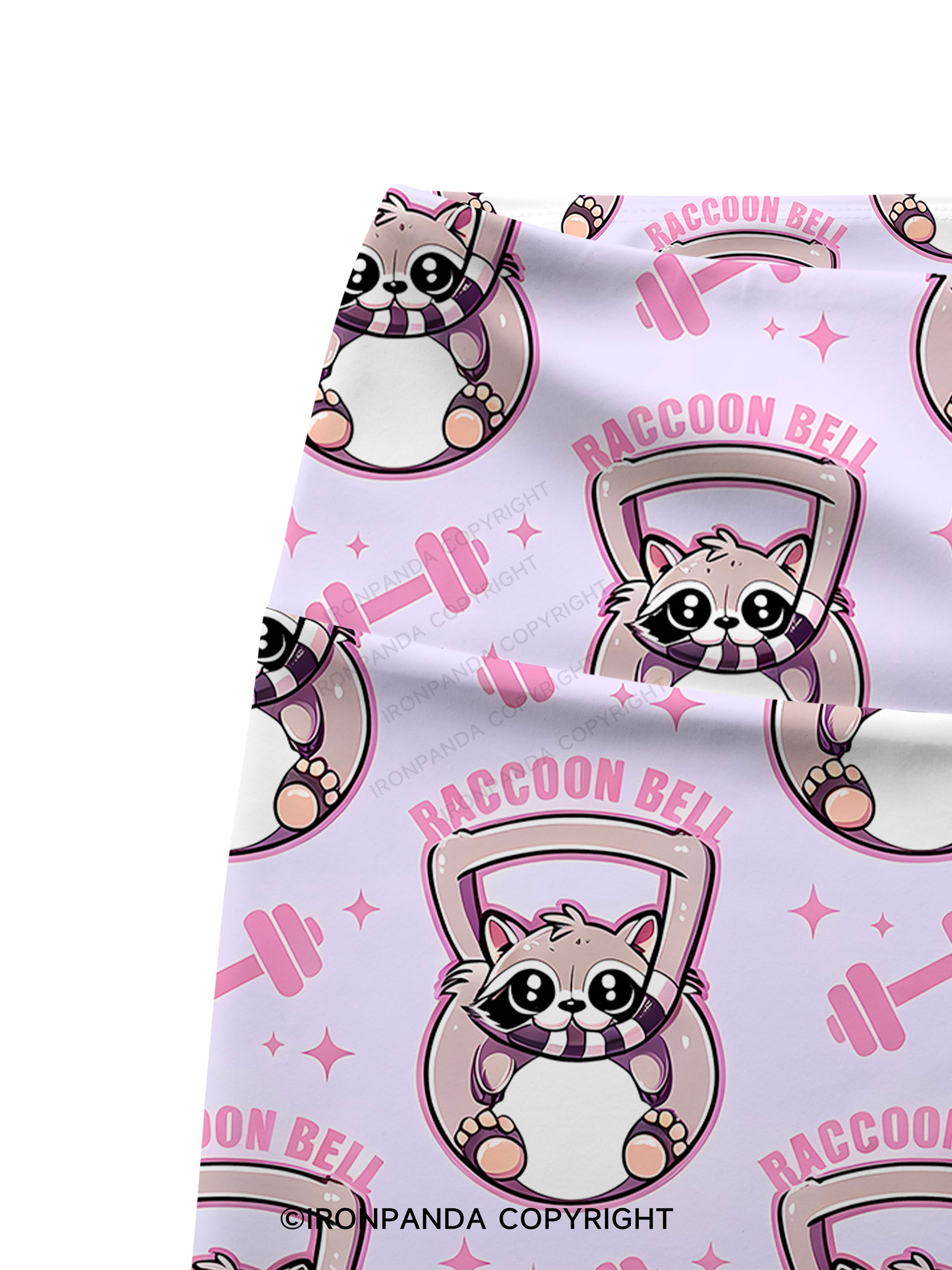 RACCOON BELL Printed Yoga Cycling Shorts