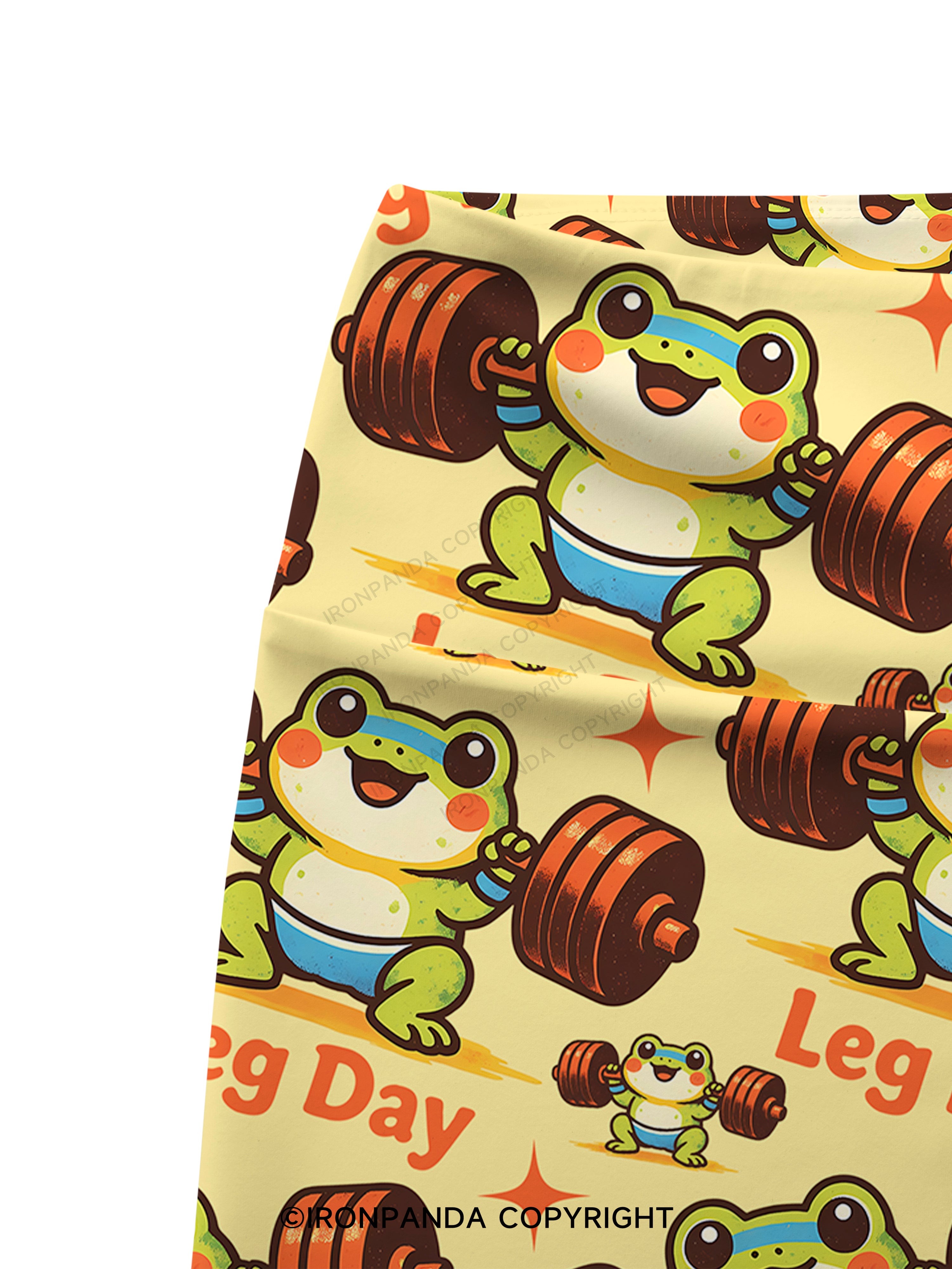 leg day Printed Yoga Cycling Shorts