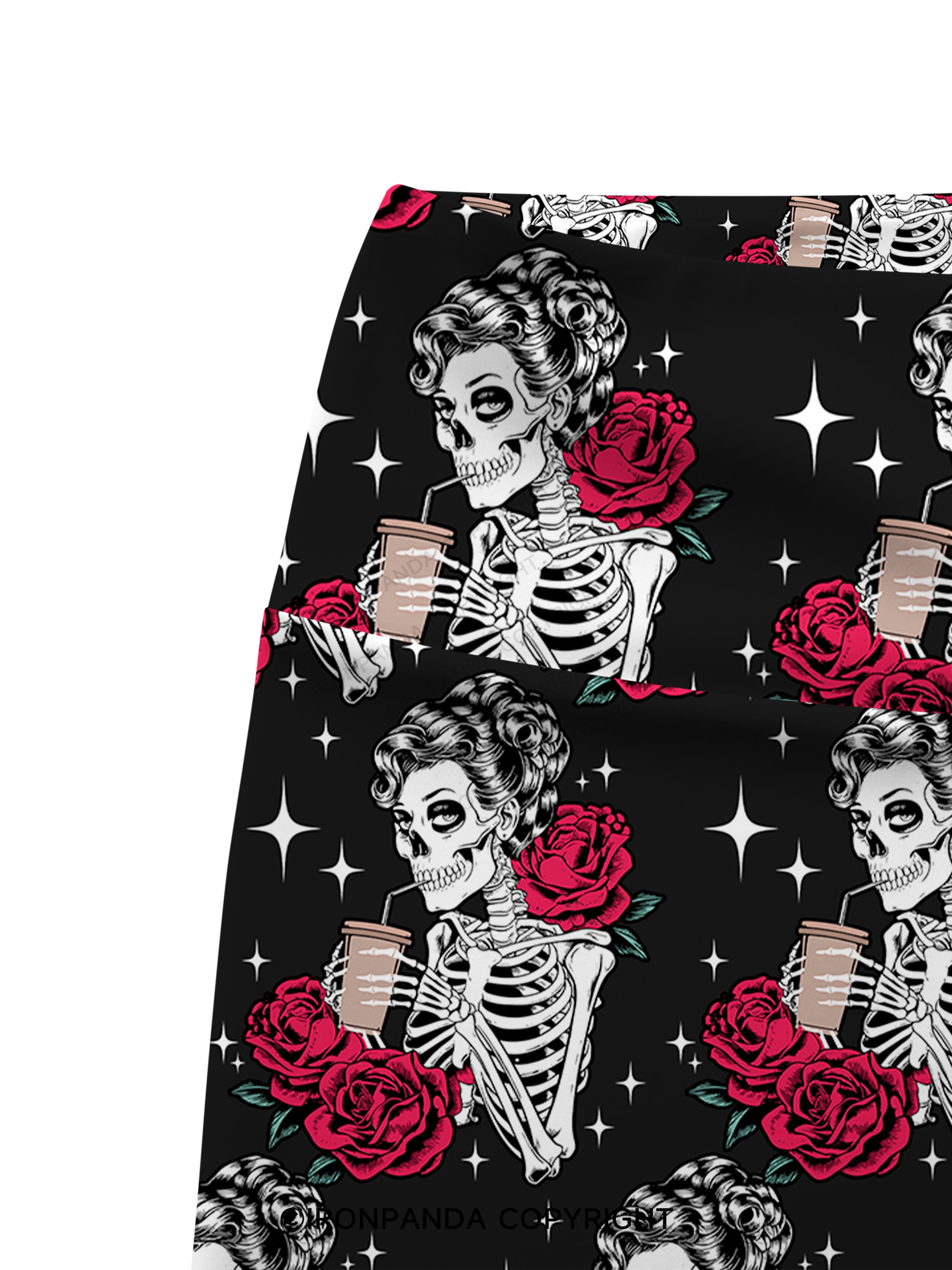 GO AWAY I'M INTROVERTING Printed Yoga Cycling Shorts