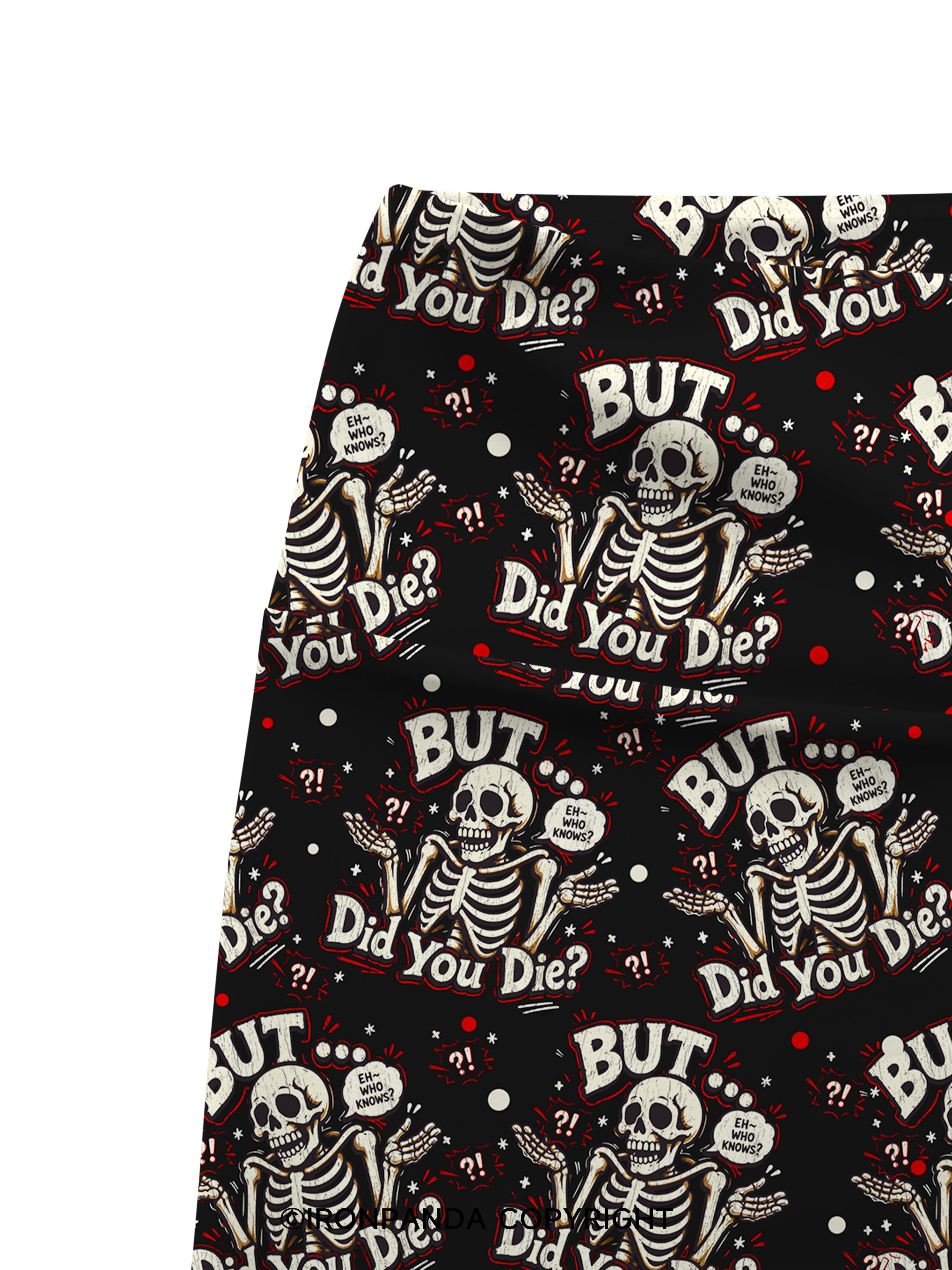 BUT… DID YOU DIE? Printed Yoga Cycling Shorts