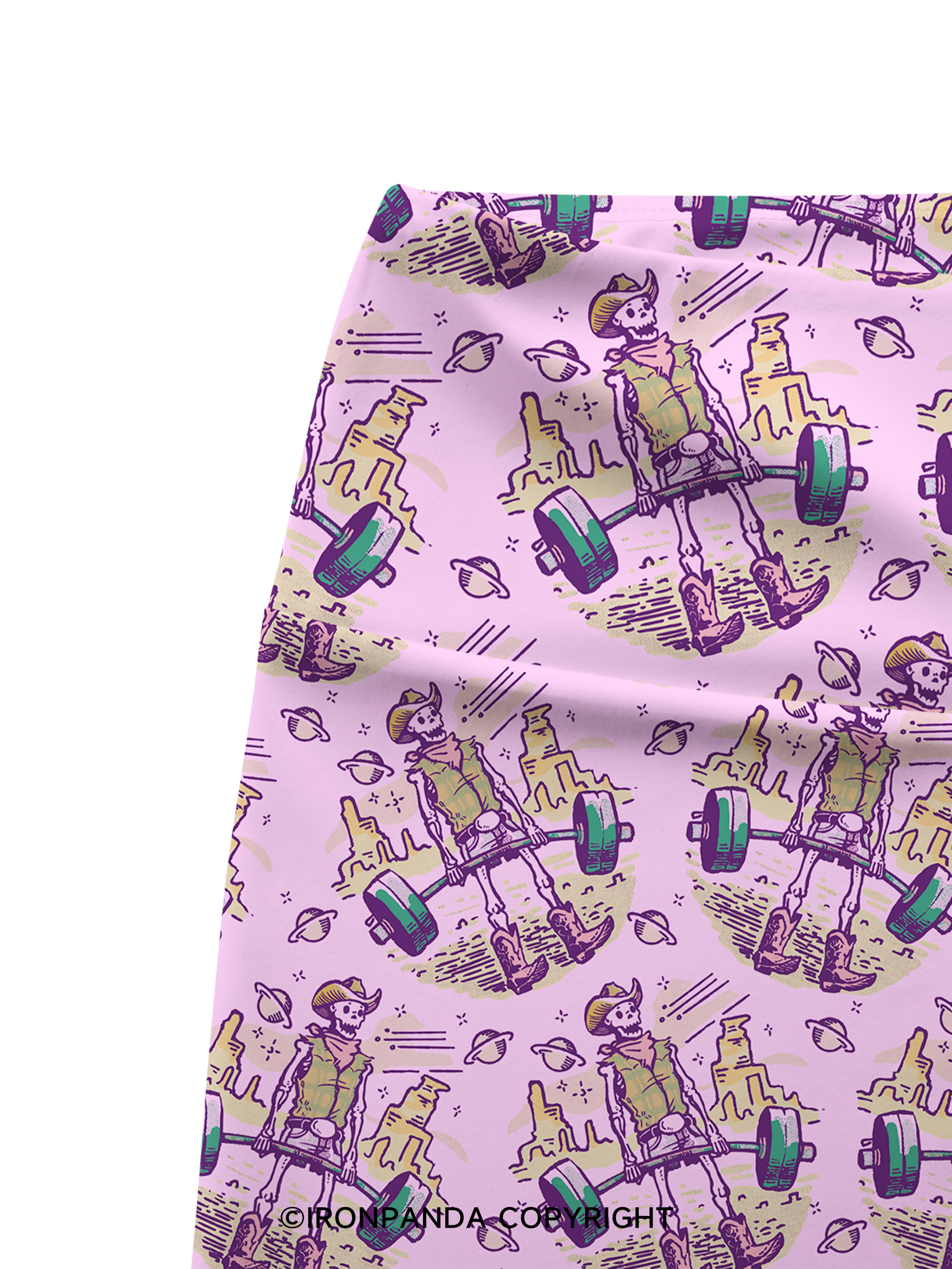 deadlift funny gym Printed Yoga Cycling Shorts