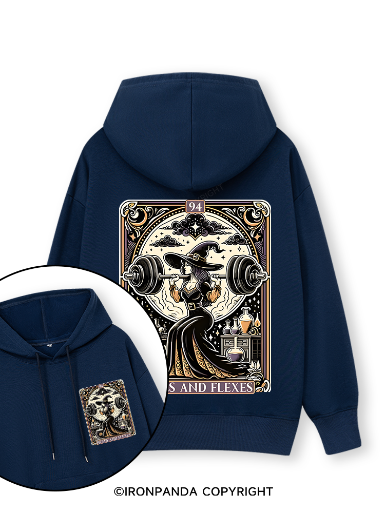 HEXES AND FLEXES Double-Sided Printed Classic Gym Hoodie