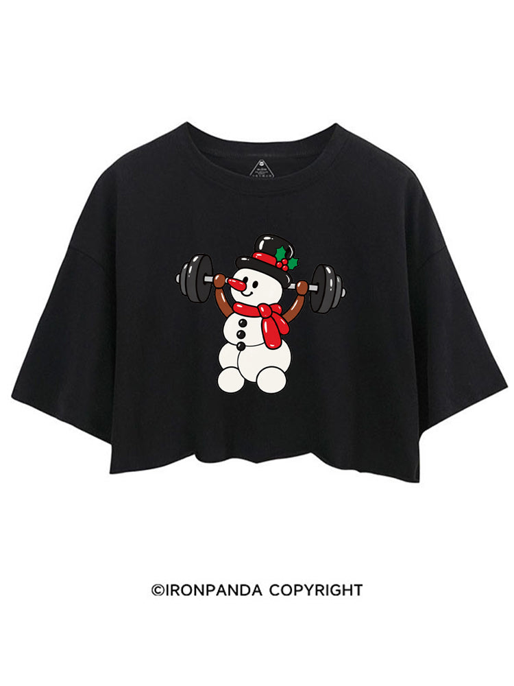 BALLOON SNOWMAN LIFTER CROP TOPS