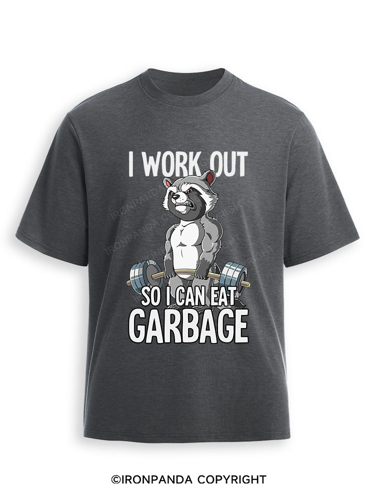 I workout so I can eat garbage Ultra Soft Heather T-Shirt