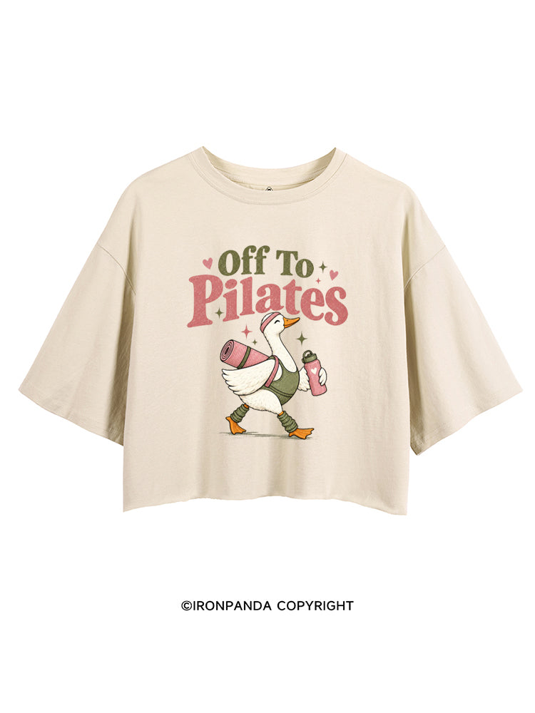 OFF TO PILATES GOOSE CROP TOPS