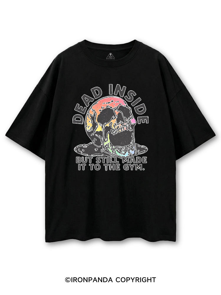 DEAD INSIDE BUT STILL MADE IT TO THE GYM COLORFUL SKULL COTTON PUMP COVER