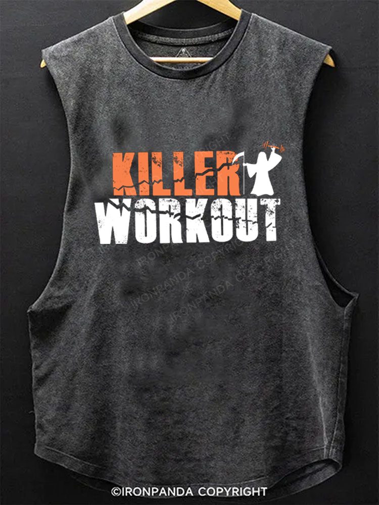 Killer Workout Scoop Bottom Cotton Tank
